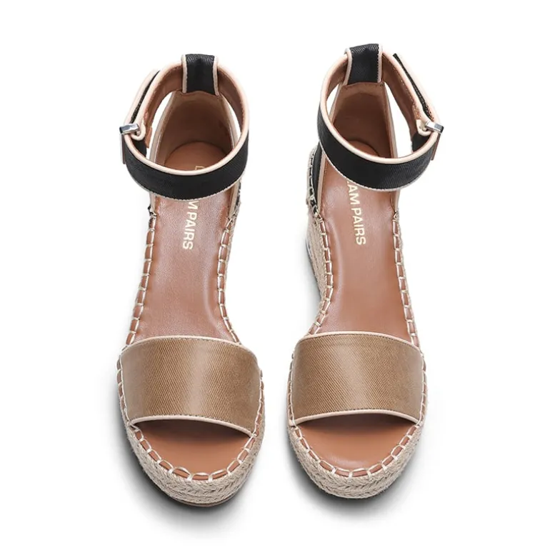 Adjustable Ankle Strap Espadrille Platform Sandals