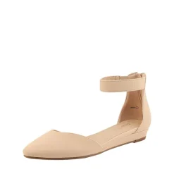 Amiga Ankle Strap Flats Shoes