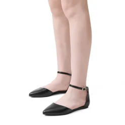 Ankle Strap Ballerina Flats