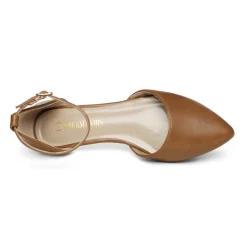 Ankle Strap Ballerina Flats