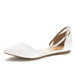 Ankle Strap Ballerina Flats