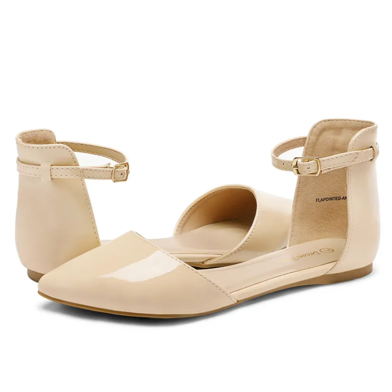 Ankle Strap Ballet Flats