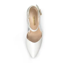 Ankle-Strap Chunky High Heel Pumps