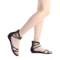 Ankle Strap Classic Low Wedge Sandals