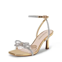 Ankle Strap Crystal Rhinestone Heels