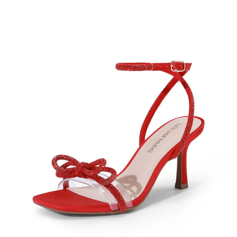 Ankle Strap Crystal Rhinestone Heels