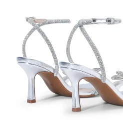 Ankle Strap Crystal Rhinestone Heels