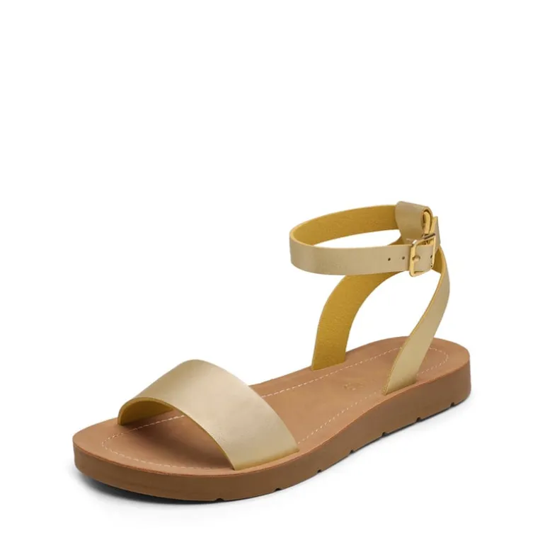 Ankle Strap Flat Buckle Sandals
