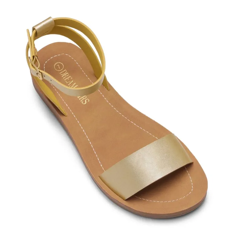 Ankle Strap Flat Buckle Sandals