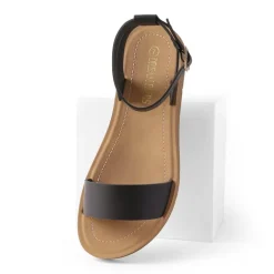 Ankle Strap Flat Buckle Sandals