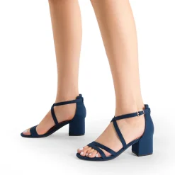 Ankle Strap Low Block Heels