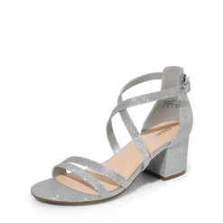 Ankle Strap Low Block Heels