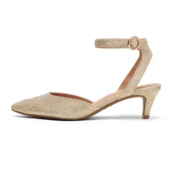 Ankle Strap Low Heel Pumps