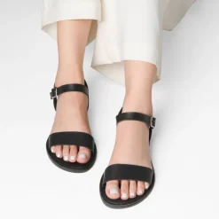 Ankle Strap Open Toe Flat Sandals