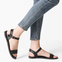 Ankle Strap Open Toe Flat Sandals