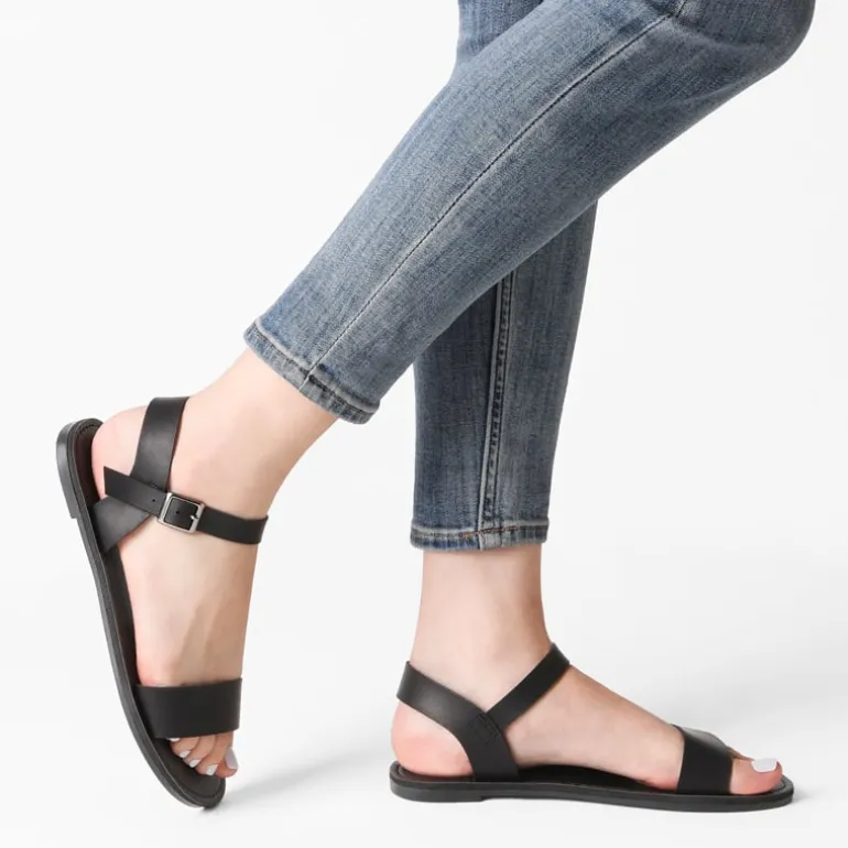 Ankle Strap Open Toe Flat Sandals