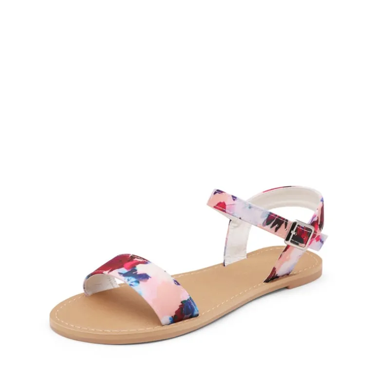 Ankle Strap Open Toe Flat Sandals