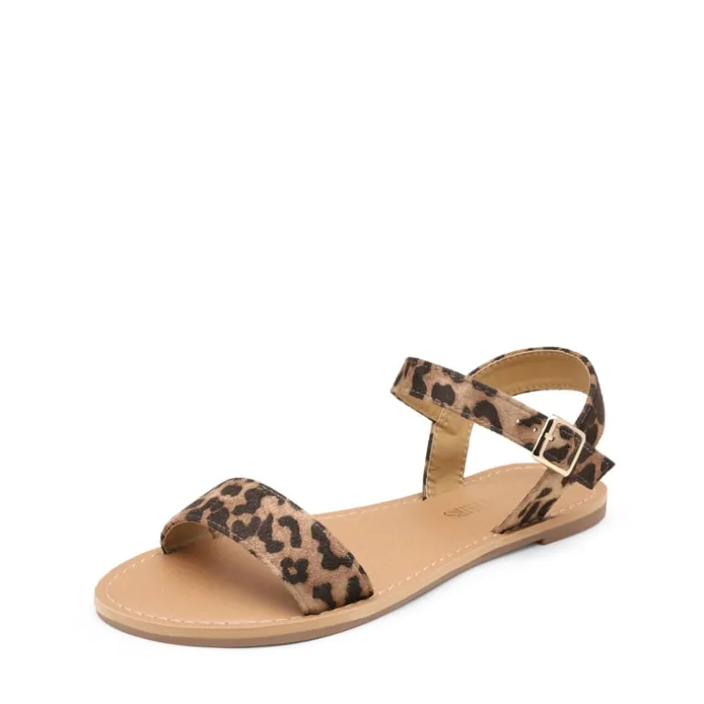 Ankle Strap Open Toe Flat Sandals
