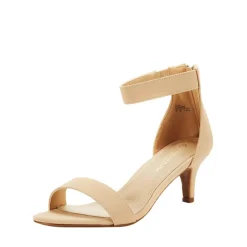 Ankle Strap Open Toe Kitten Heel Sandals