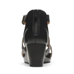 Ankle Strap Open-Toe Platform Wedge Sandals