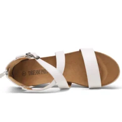 Ankle Strap Open-Toe Platform Wedge Sandals