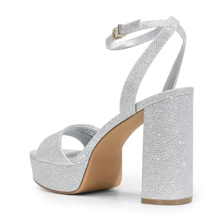 Ankle-Strap Platform Chunky High Heel Sandals