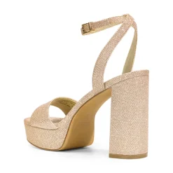 Ankle-Strap Platform Chunky High Heel Sandals