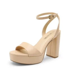 Ankle-Strap Platform Chunky High Heel Sandals