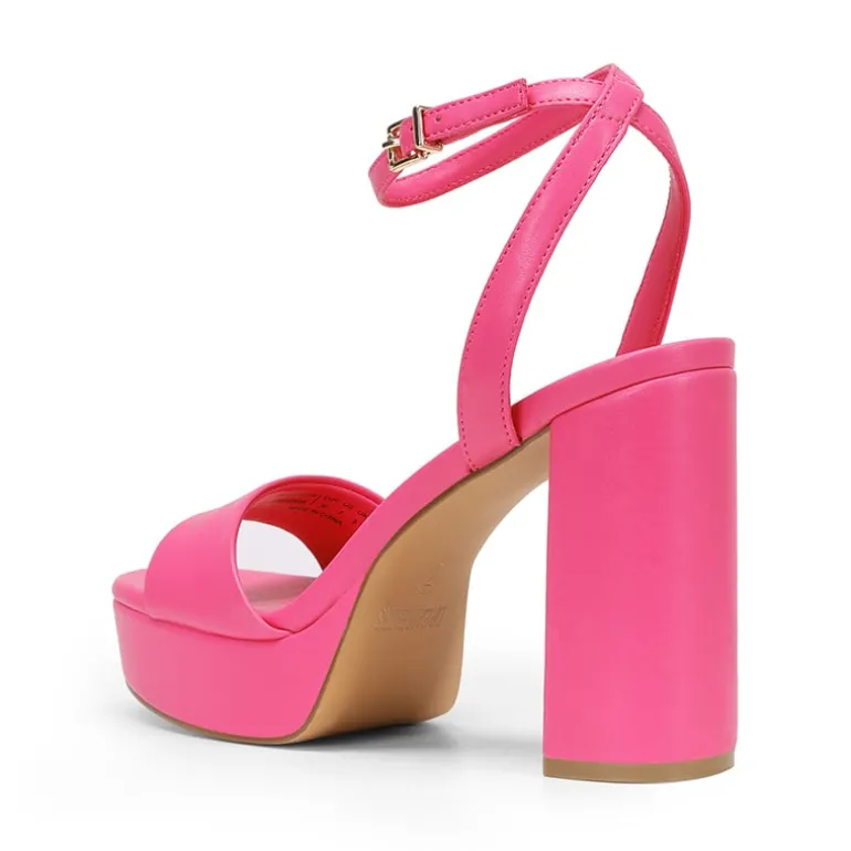 Ankle-Strap Platform Chunky High Heel Sandals