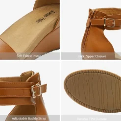 Ankle Strap Platform Wedge Heel Sandals
