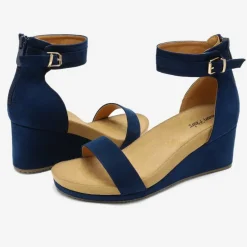 Ankle Strap Platform Wedge Heel Sandals