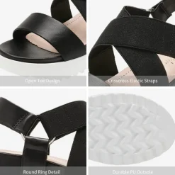 Ankle Strap Platform Wedge Sandals