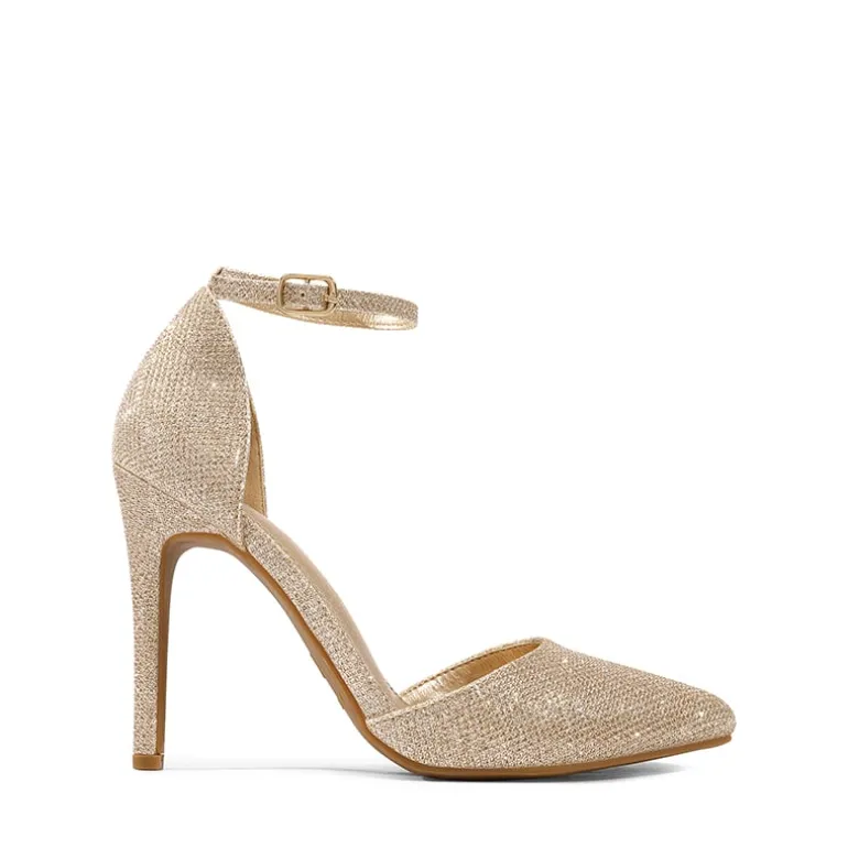 Ankle Strap Pointed Toe Stiletto Heels Pumps