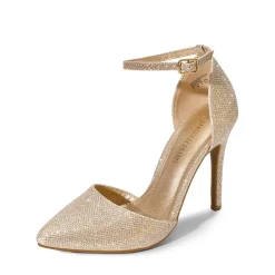 Ankle Strap Pointed Toe Stiletto Heels Pumps