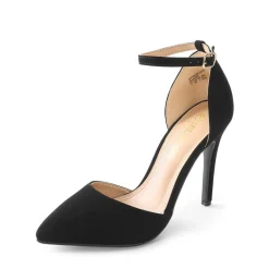 Ankle Strap Pointed Toe Stiletto Heels Pumps