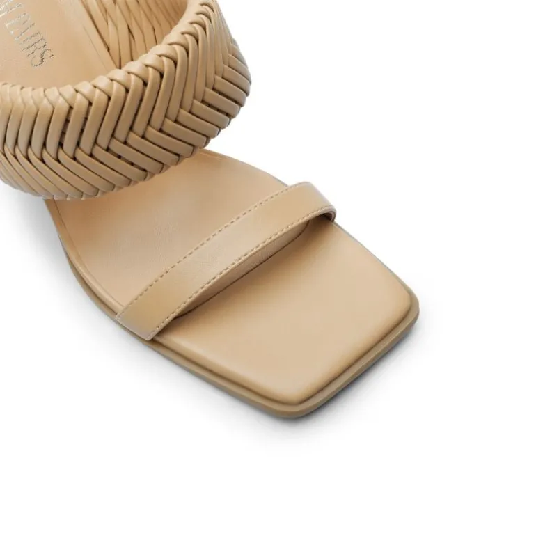Ankle Strap Rectangular Square Toe Heel Sandals