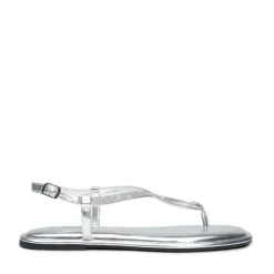 Ankle Strap Rhinestone Flat Sandals