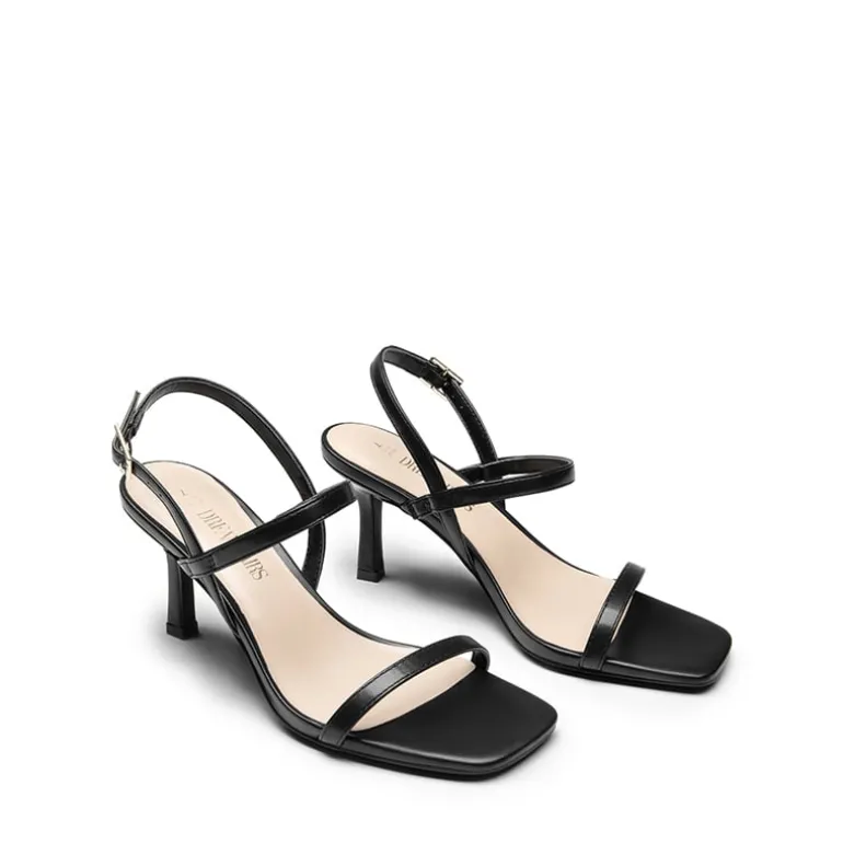 Ankle Strap Square-Toe Strappy Sandals