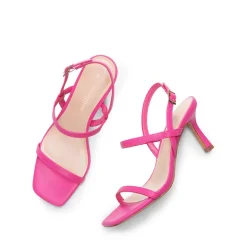 Ankle Strap Square-Toe Strappy Sandals