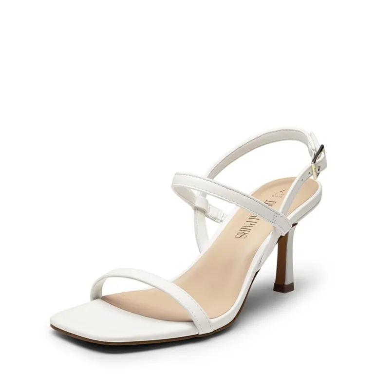 Ankle Strap Square-Toe Strappy Sandals