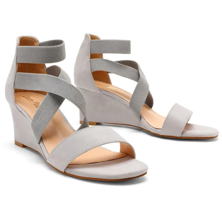 Ankle Strap Wedge Heel Sandals