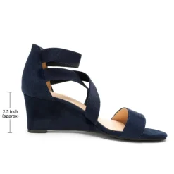 Ankle Strap Wedge Heel Sandals