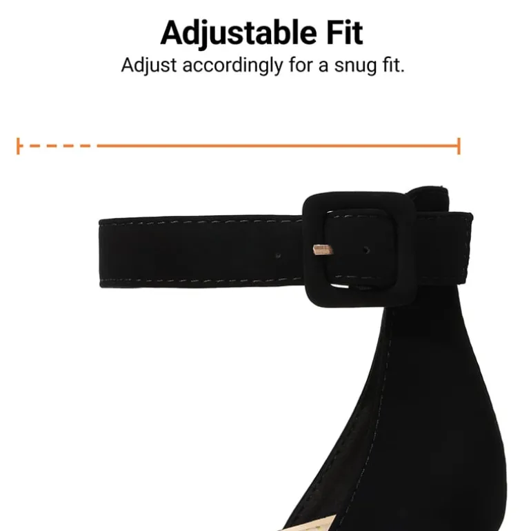 Annee Pointed Toe Low Chunky Heels Pump Shoes