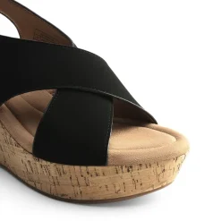 Arch Support Criss-cross Wedge Sandals