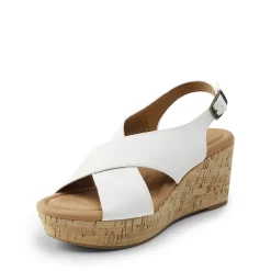 Arch Support Criss-cross Wedge Sandals