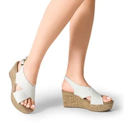 Arch Support Criss-cross Wedge Sandals