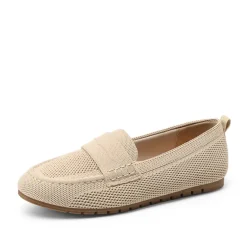 Ascenelle All-day Comfort Fashionable Slip-on Loafers Knit Edition