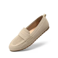 Ascenelle All-day Comfort Fashionable Slip-on Loafers Knit Edition