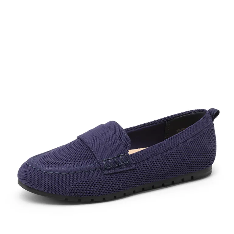 Ascenelle All-day Comfort Fashionable Slip-on Loafers Knit Edition