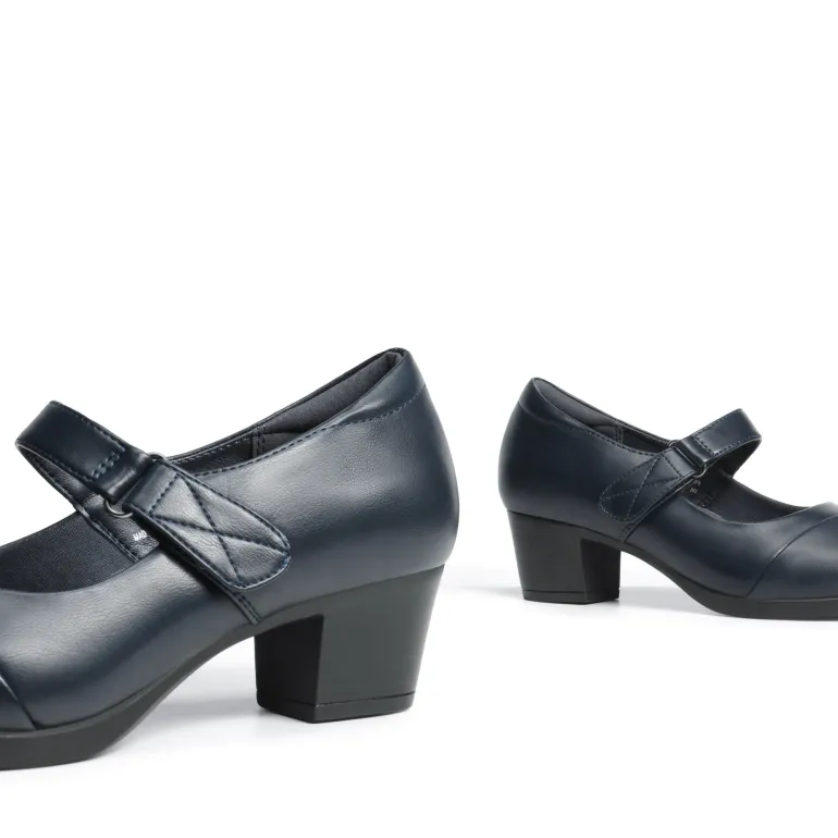 Ascenelle Arch Support Block Mary Jane Pumps